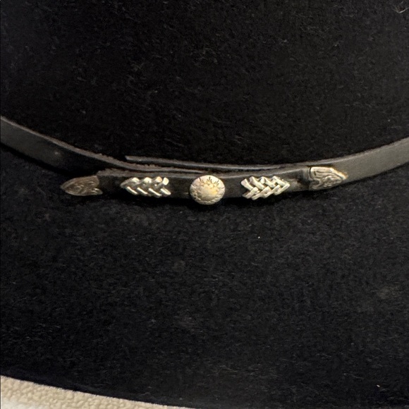 Stetson Showdown Vintage Black Cowboy Hat size 7 1/4 western - Picture 2 of 12